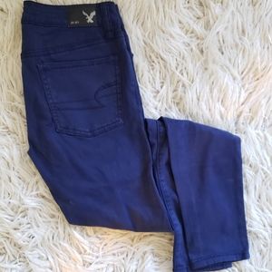 American Eagle Super Stretch Navy Jeggings